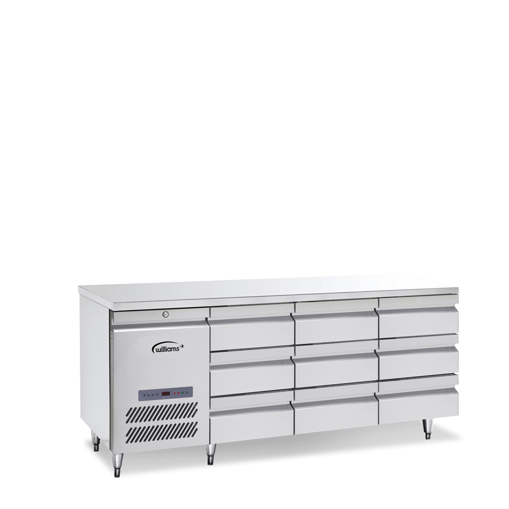 Opal Three Door Counter with bank of three drawers