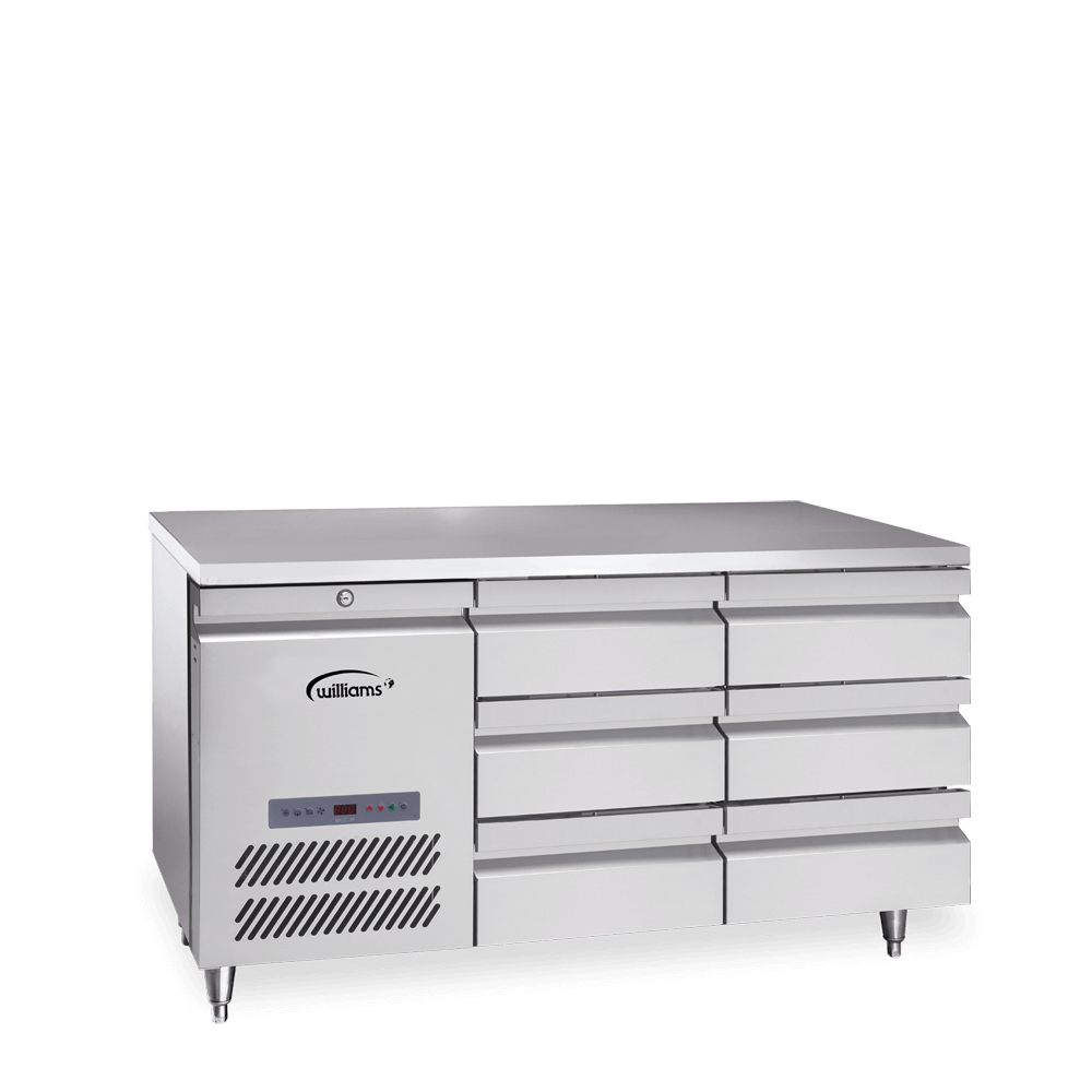 Opal Two Door Counter with bank of three Drawers