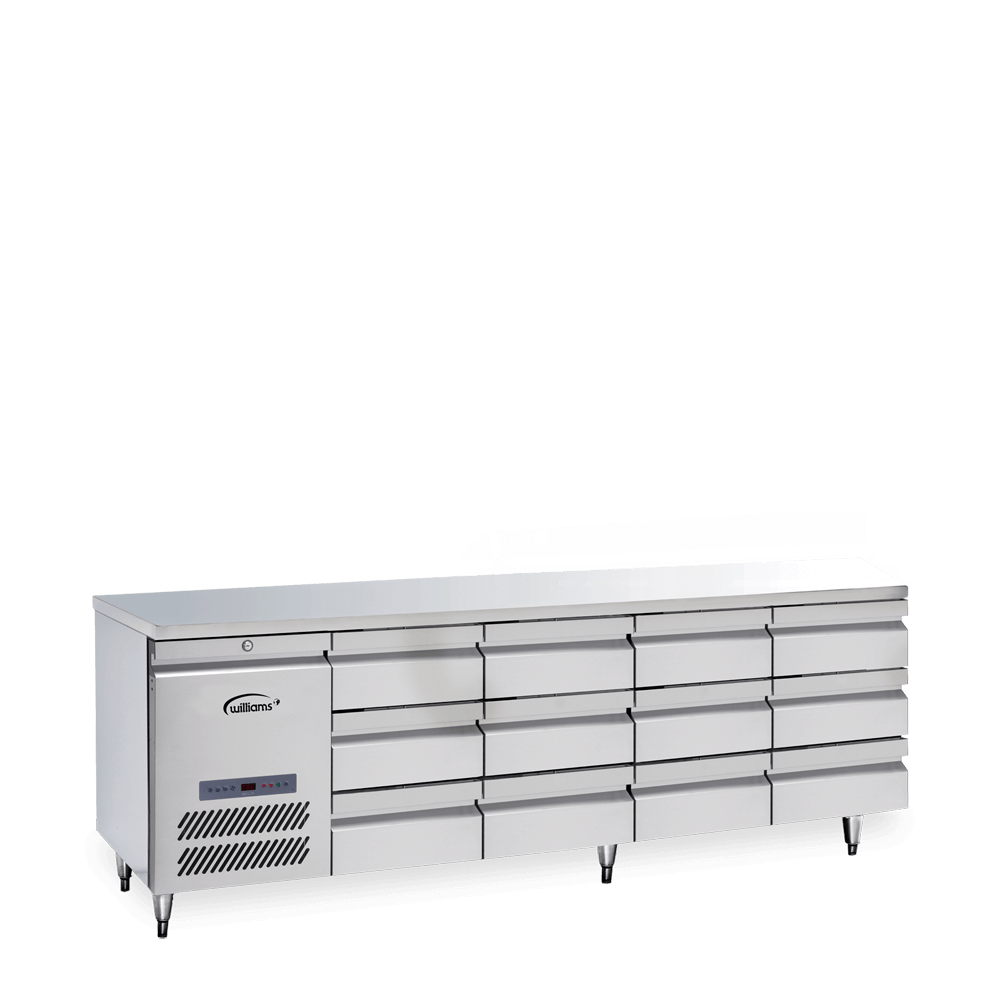 Opal Four Door Counter with a Bank of Three Drawers