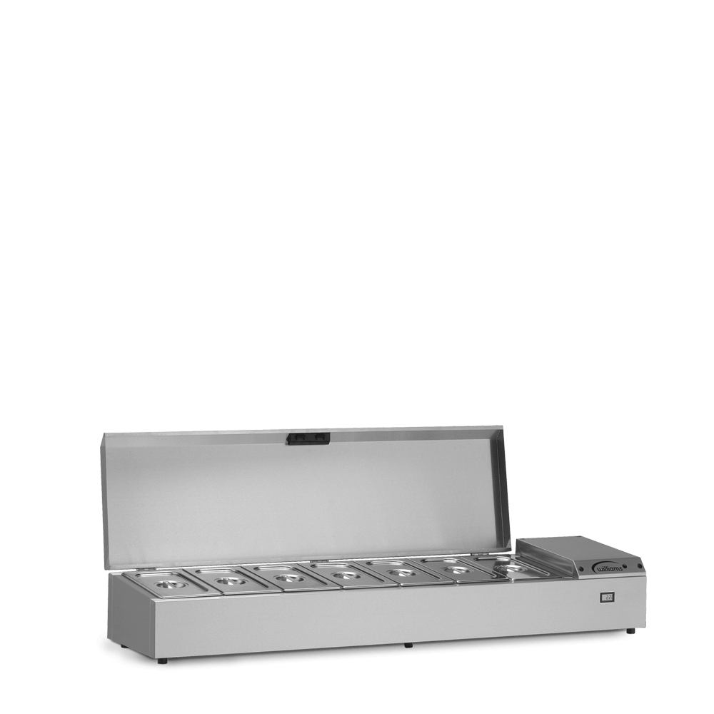 Counter Top Refrigerated Thermowell - TW15 - Open Pans Closed