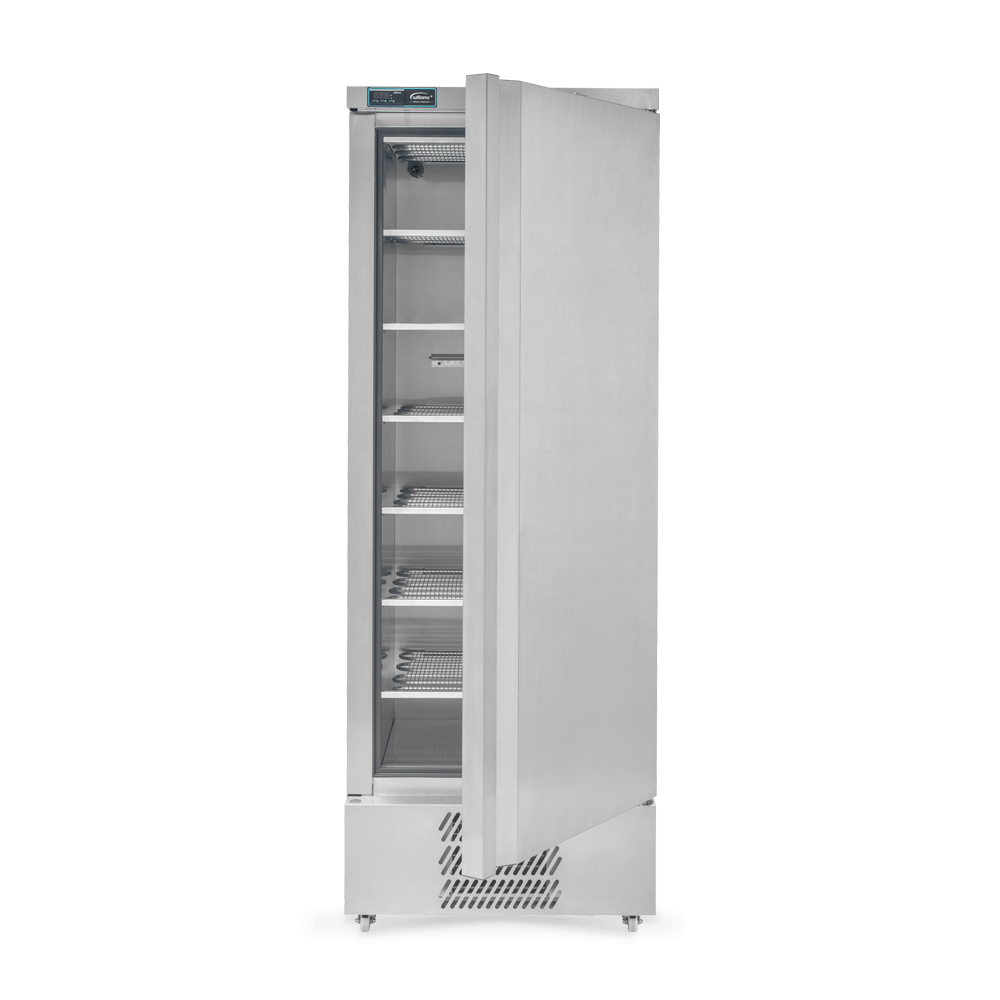 J400 One Door Undermounted Refrigerator - Front On - Door Open