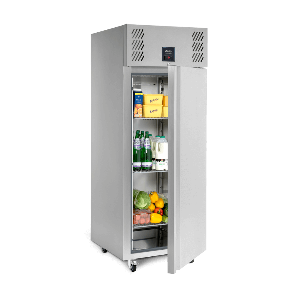 Jade Refrigerated Cabinet Side On - Open and Stocked