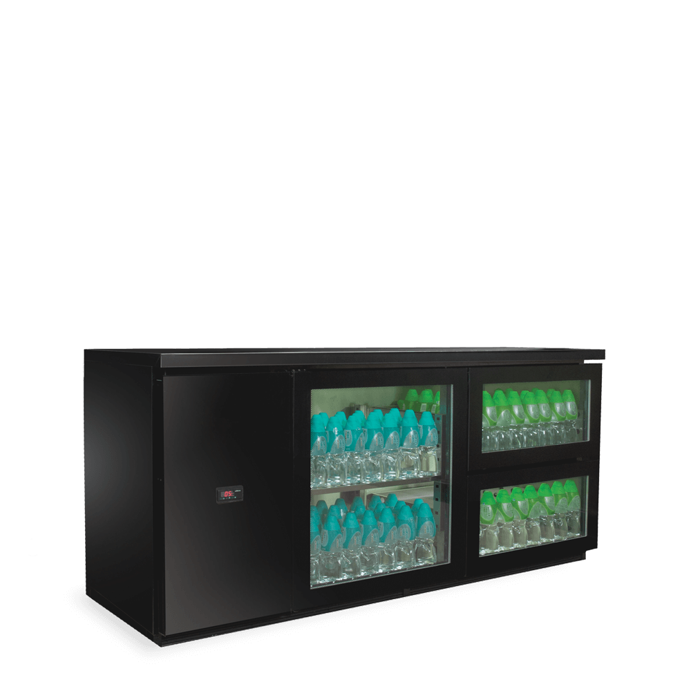Black Beverage Counter Refrigerator BBC-2